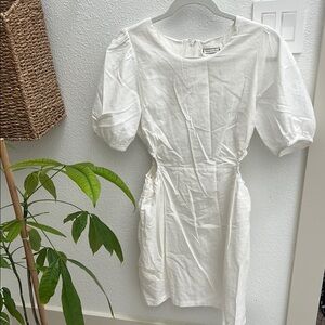 White Linen Dress